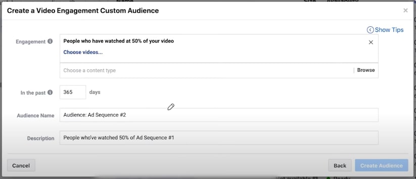 Finish Creating a Custom Audience