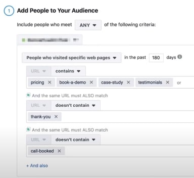 Create a New Website Audience 2