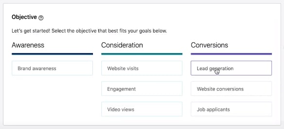 Creating a New LinkedIn Campaign