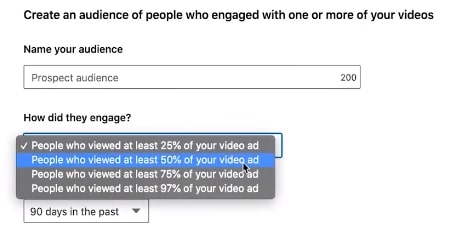 LinkedIn Retarget Video Views