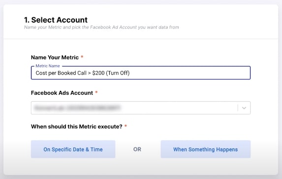 TryMetric Creating New Rules